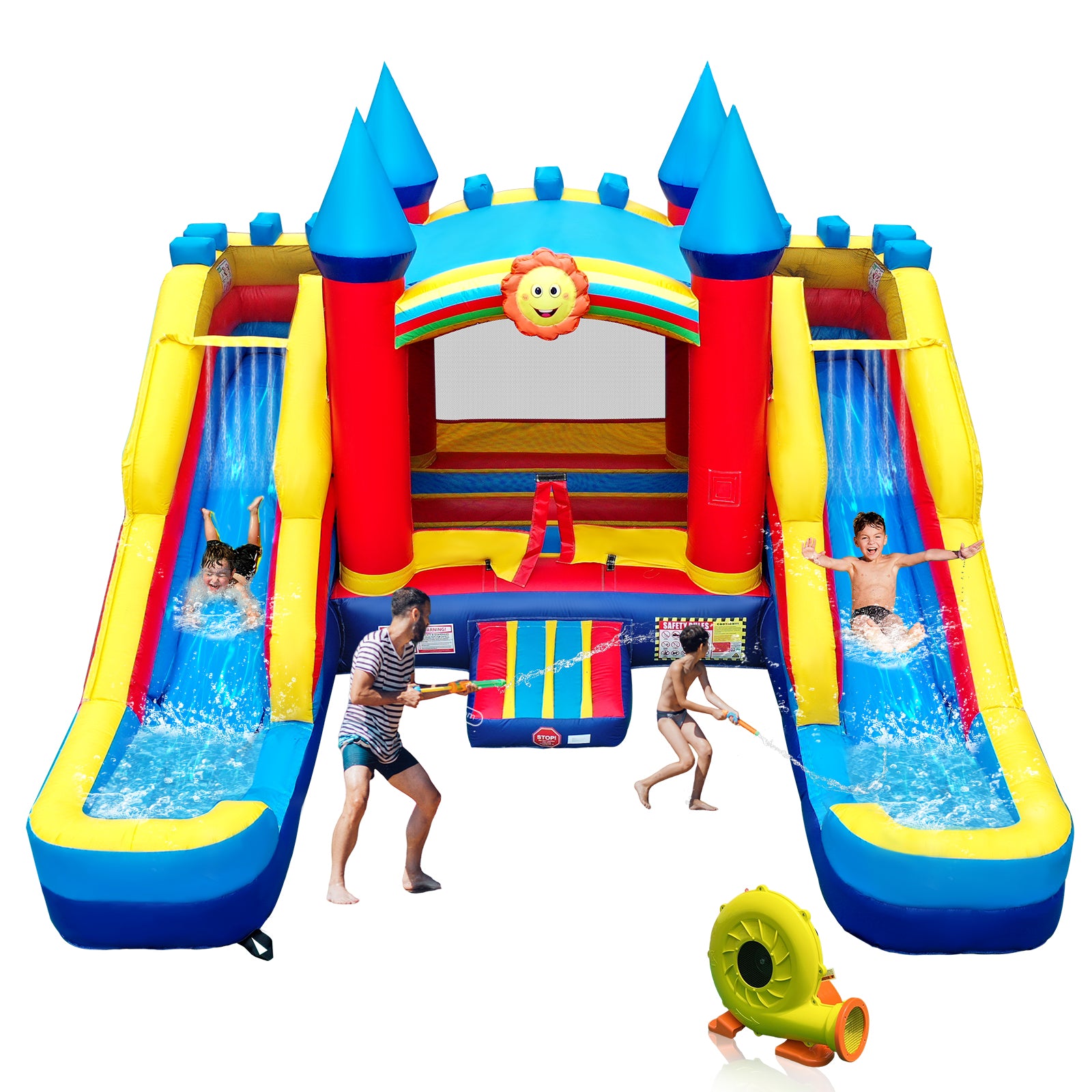 inflatable bouncers with slide