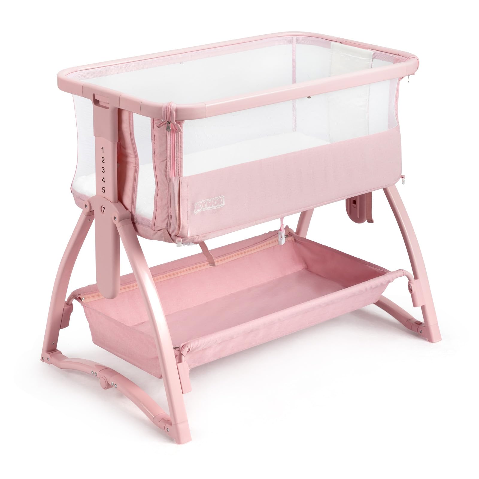 JOYMOR Adjustable Baby Bassinet Bedside Sleeper with Mattress