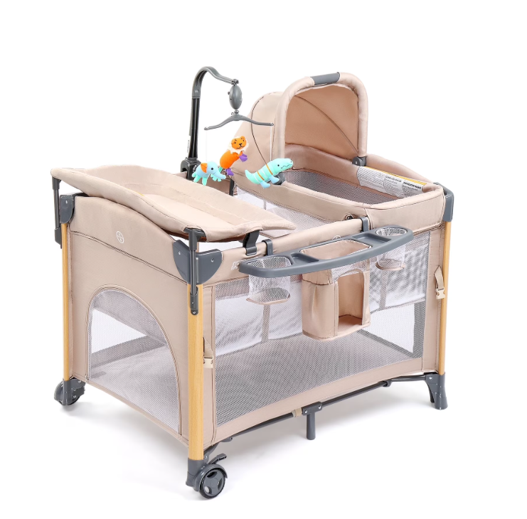 JOYMOR All in One Nursery Center, Bassinet with Changing Table