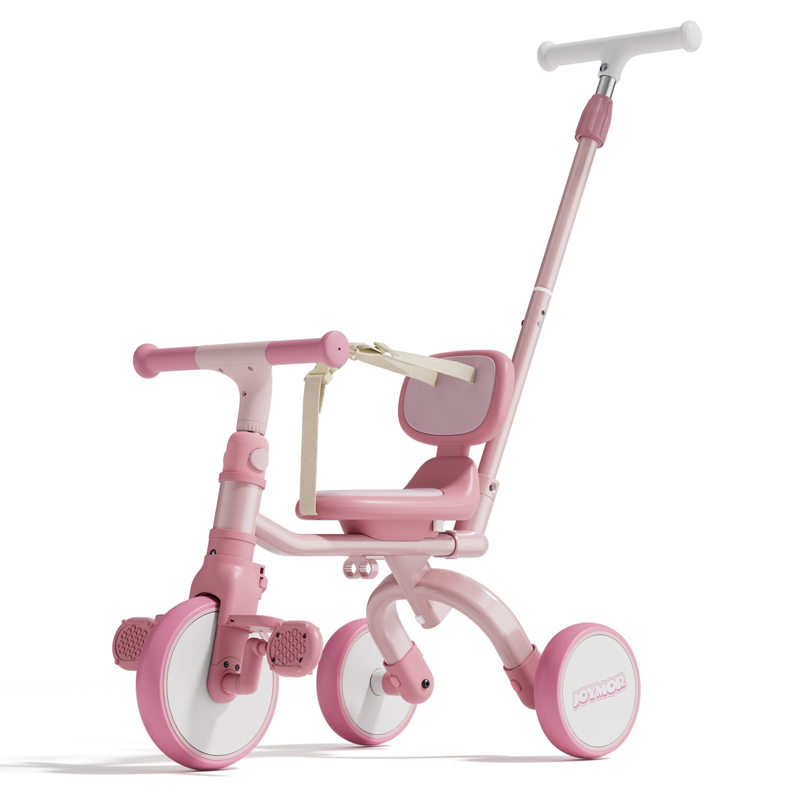 JOYMOR 5 in 1 Tricycle for Toddlers Baby Tricycle with Adjustable Push Handle