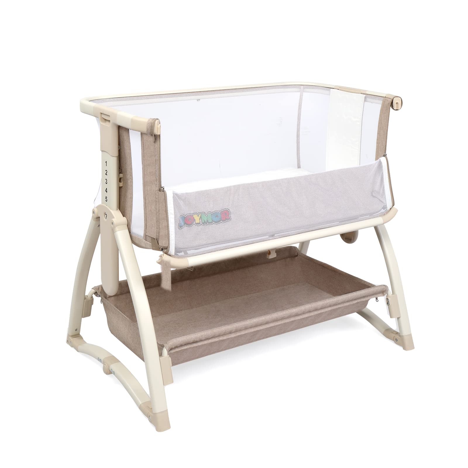 JOYMOR Adjustable Baby Bassinet Bedside Sleeper with Mattress
