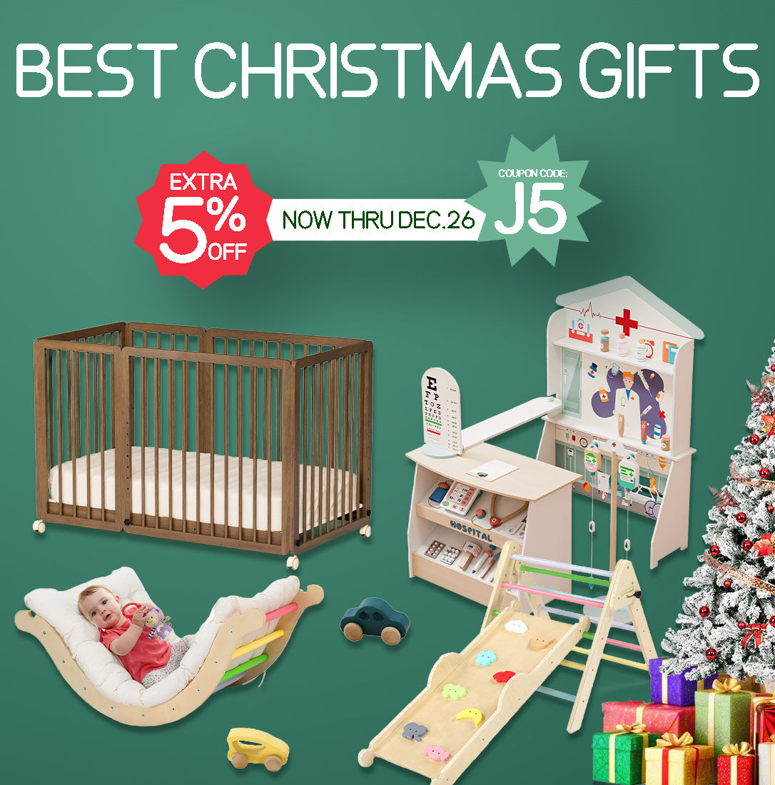 JOYMOR Anti-Tip Rocking Chair for Toddlers - Kids Sofa for Playroom