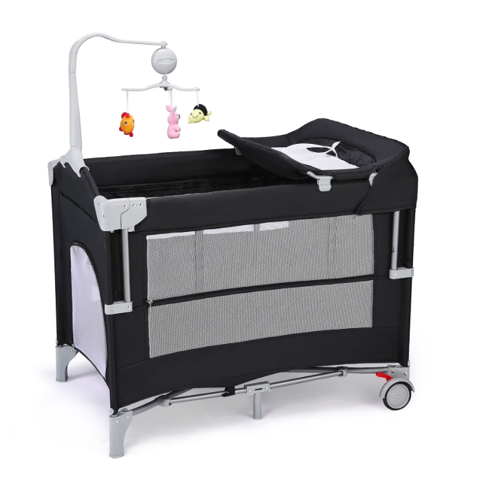 JOYMOR 5 in 1 Pack and Play with Changing Table