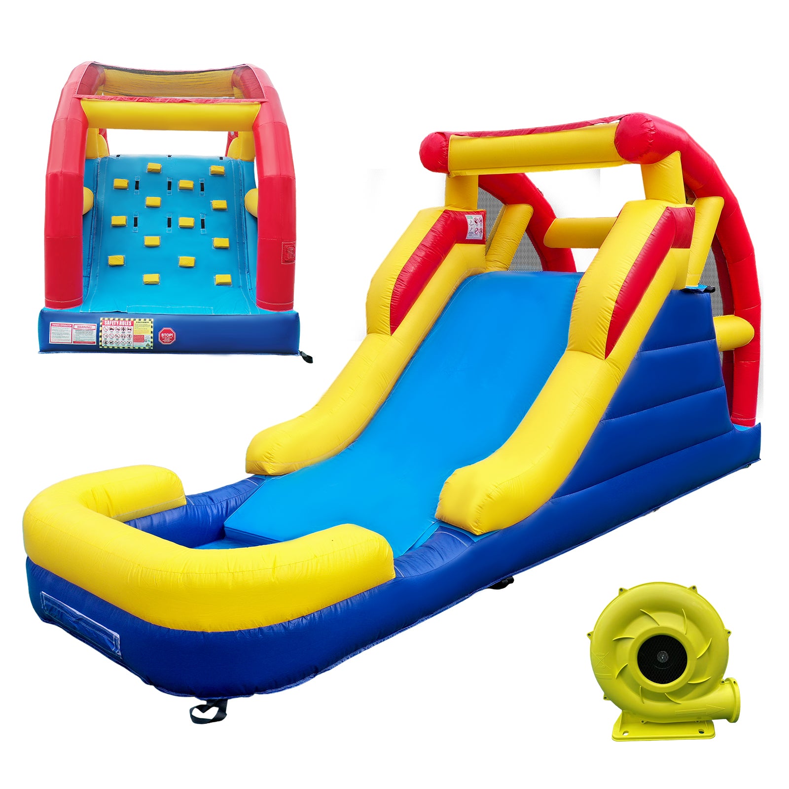 JOYMOR Commercial Grade Inflatable Water Slide With Climbing Wall Joymor joymor-commercial-grade-inflatable-water-slide-with-climbing-wall-joymor