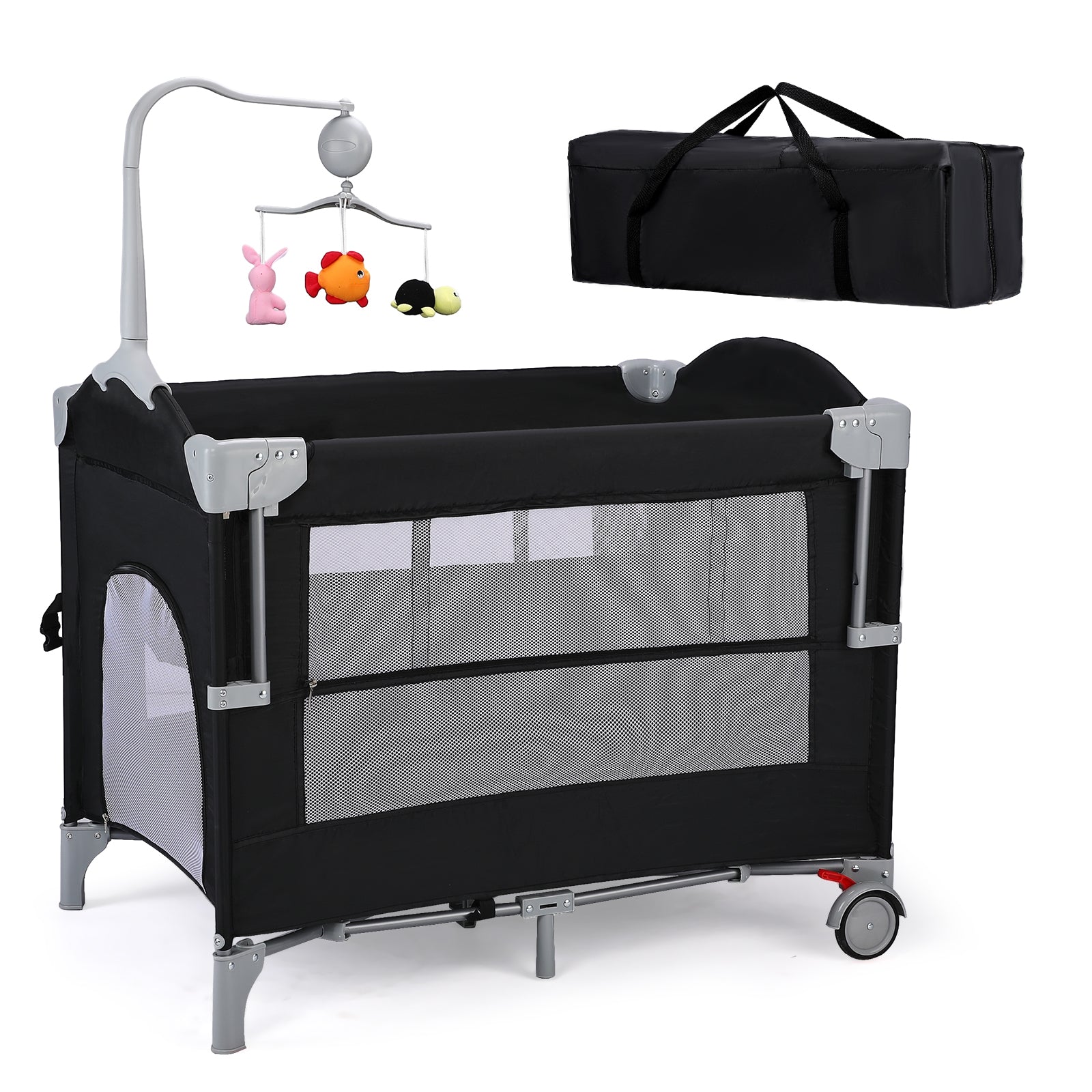 JOYMOR Baby Bedside Bassinet 4 in 1 Pack and Play