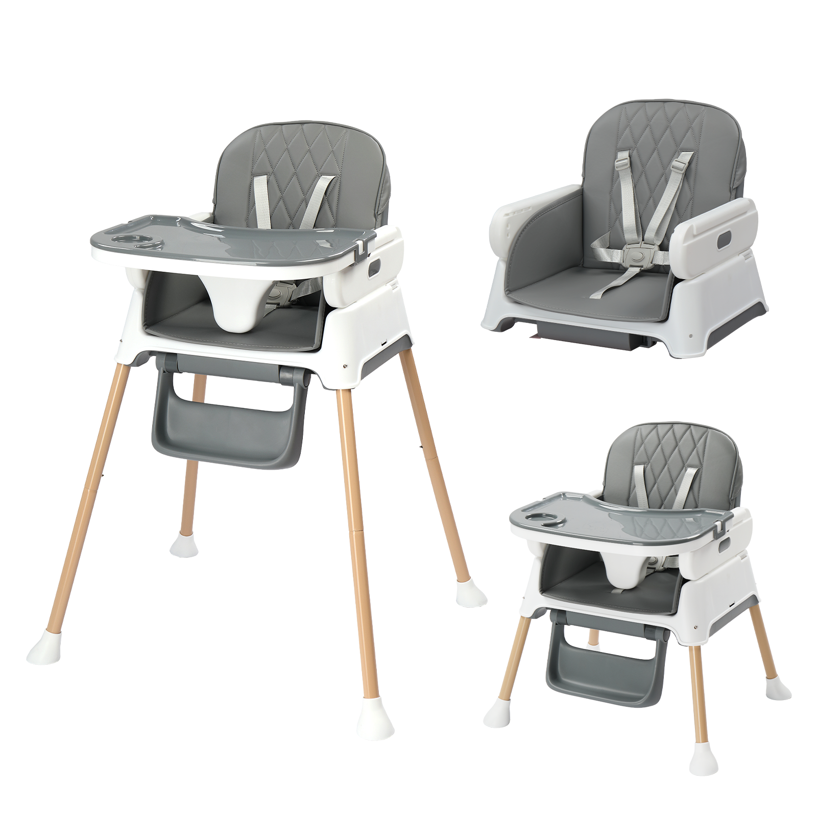 stokke steps hazy grey JOYMOR Portable 5 in 1 Convertible High Chair for Babies and Toddlers Lightweight Foldable – Joymor