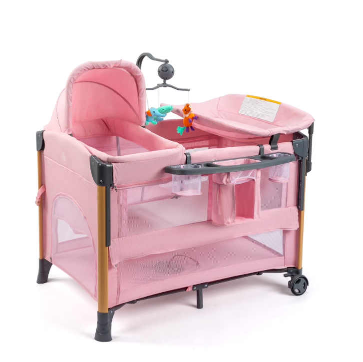 JOYMOR All in One Nursery Center, Bassinet with Changing Table