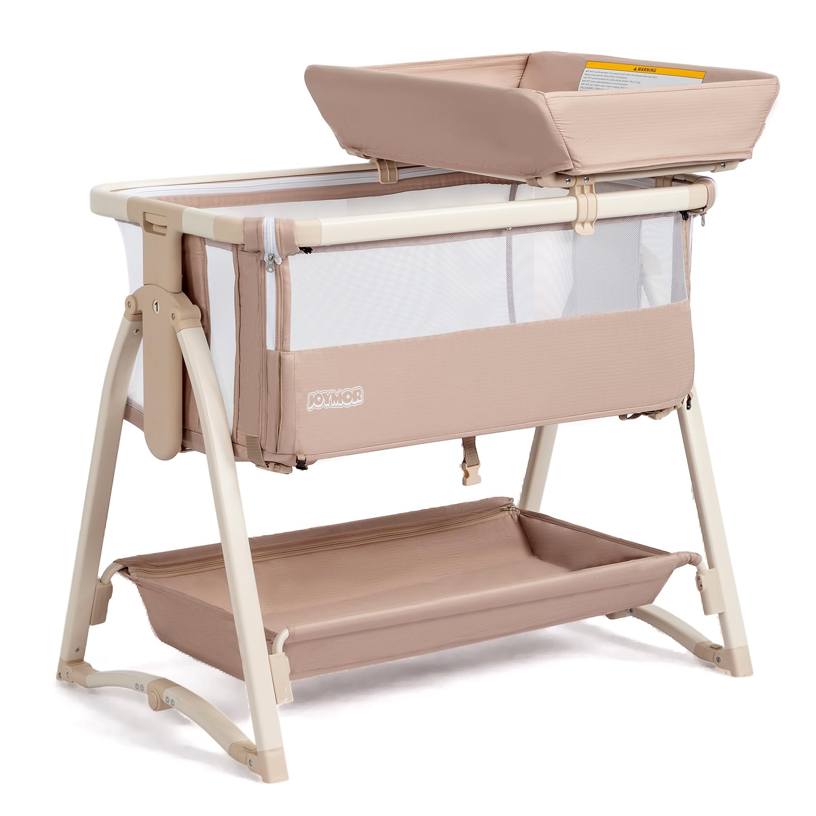JOYMOR 5 in 1 Baby Taller Bassinet Sleeper with Changing Table