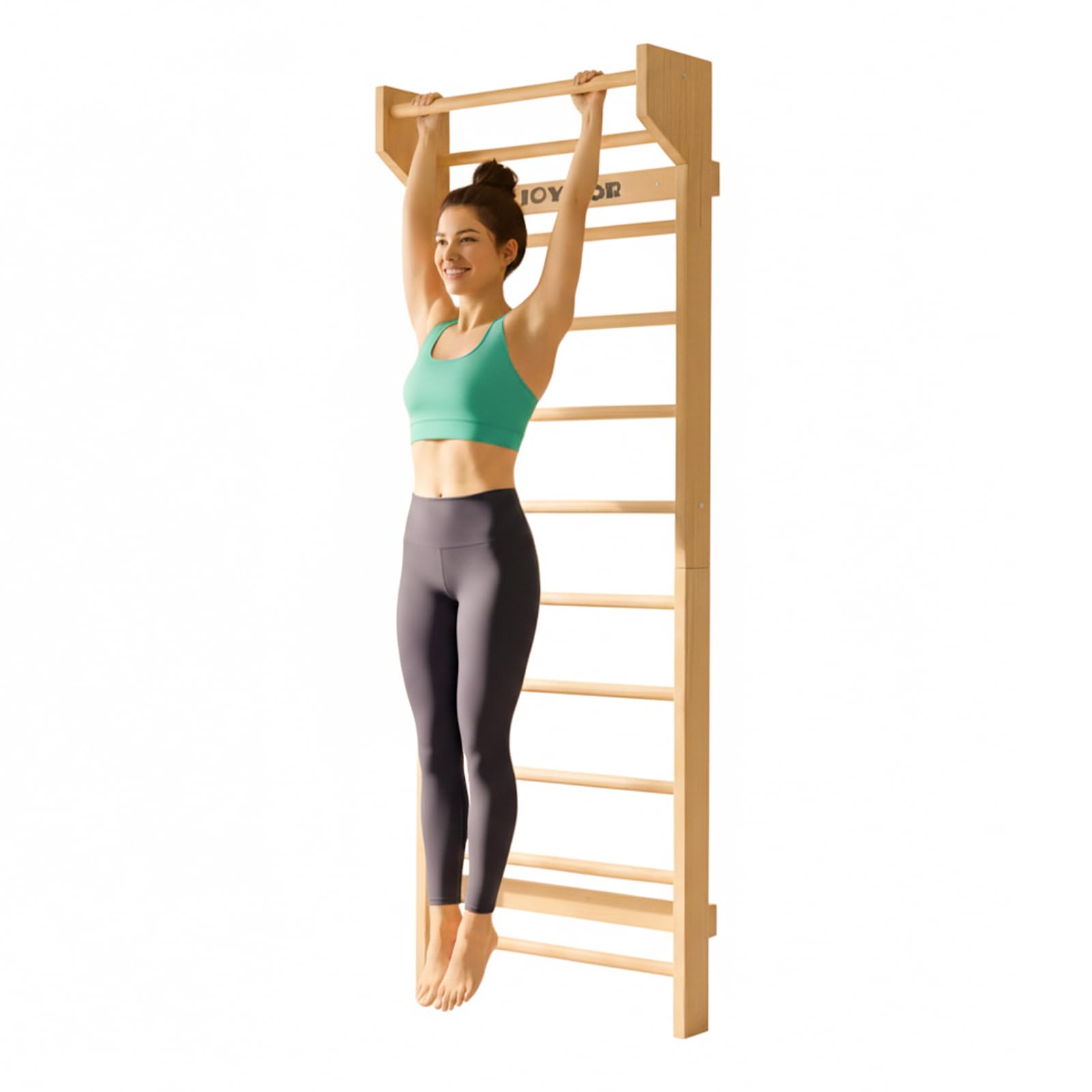 JOYMOR Fitness Swedish Ladder Physical Gymnastics Wood Stall Bar