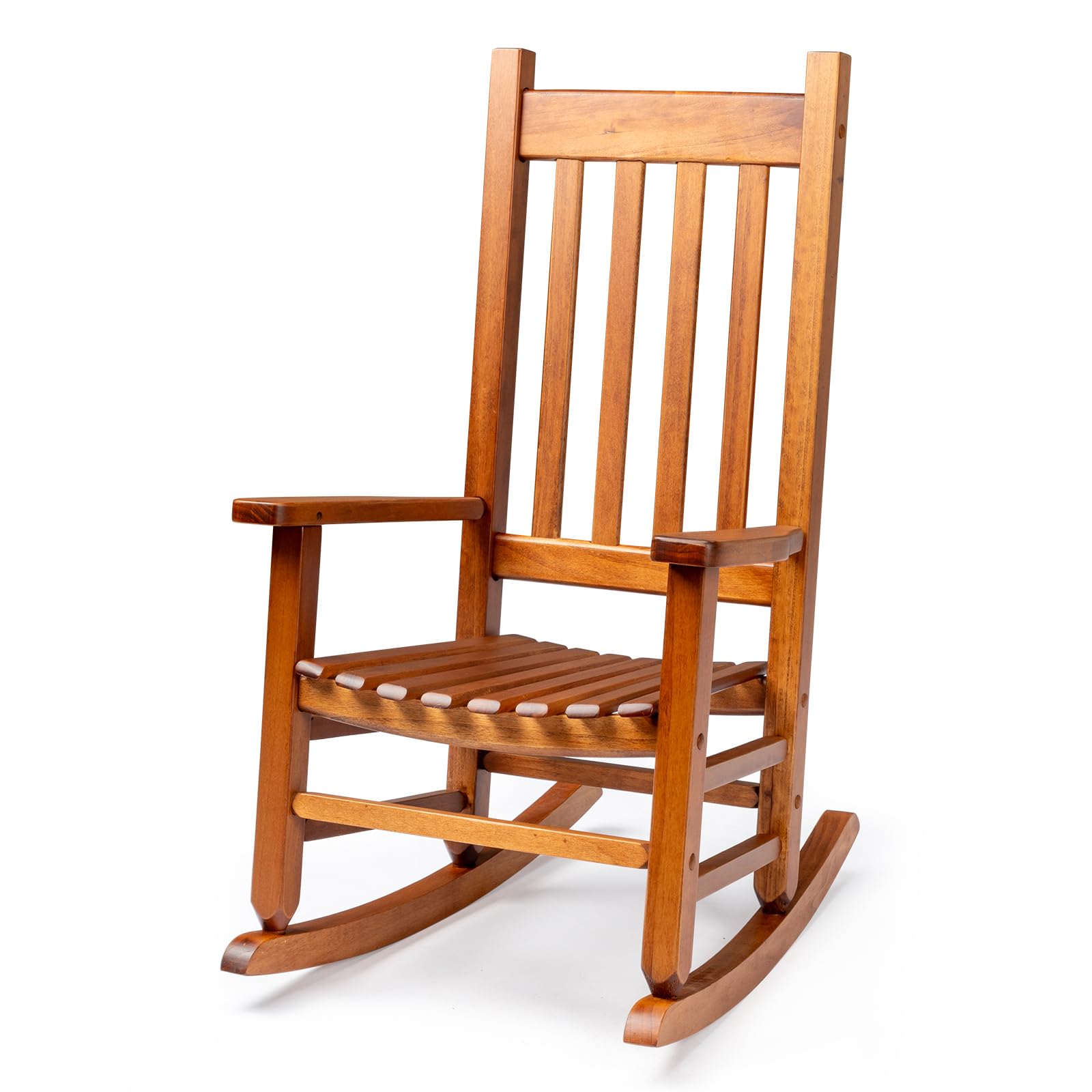 JOYMOR Outdoor Rocking Chair Wooden Toddler Porch Rocker