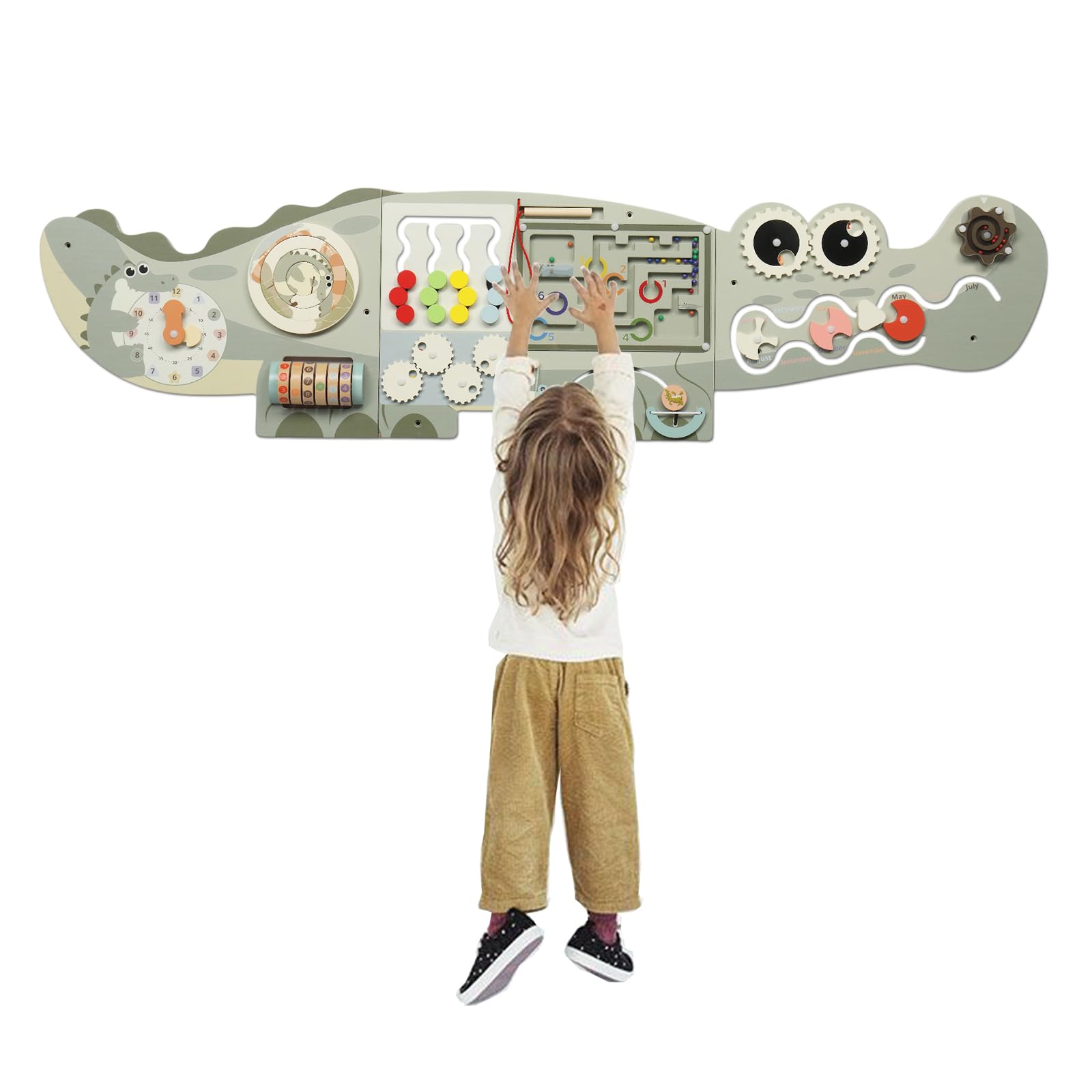 JOYMOR Crocodile Activity Wall Busy Board Panels