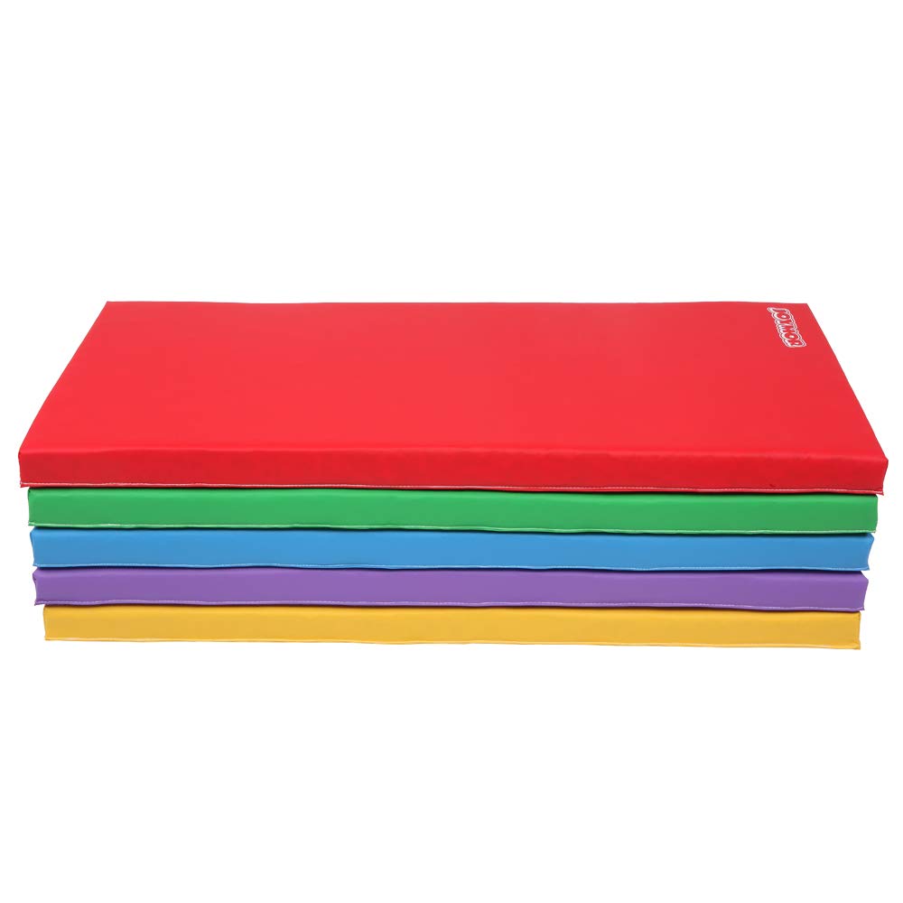 JOYMOR 2" Thick Rest Mat with Name Tag Holder Portable Nap Mat