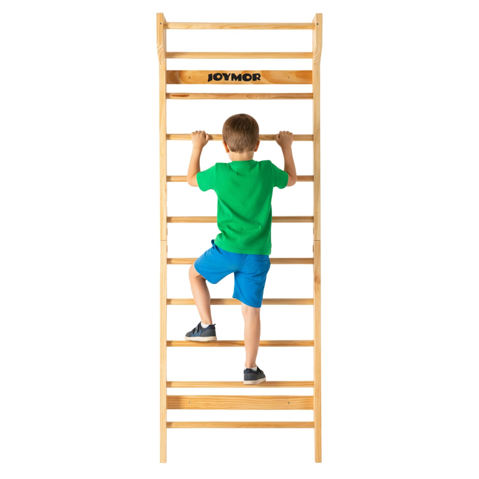 JOYMOR Fitness Swedish Ladder Physical Gymnastics Wood Stall Bar