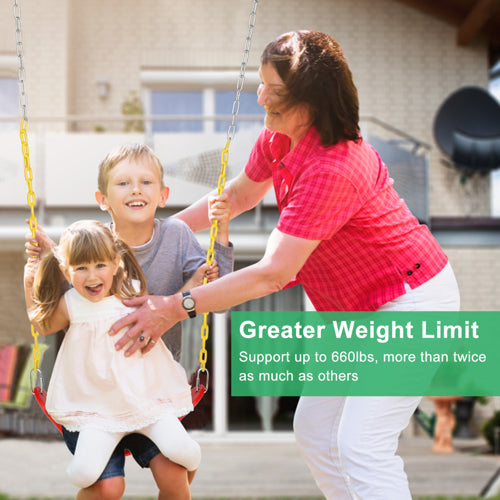 JOYMOR EVA One-Shape Kid Outdoor Swings Red/Pink/Blue