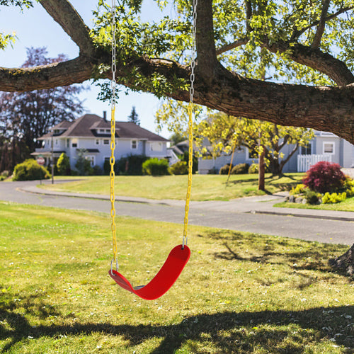 JOYMOR EVA One-Shape Kid Outdoor Swings Red/Pink/Blue