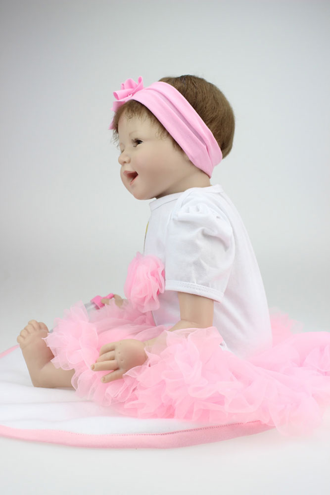 JOYMOR 22in Cute Reborn Baby Doll with Clothes Beautiful Pink