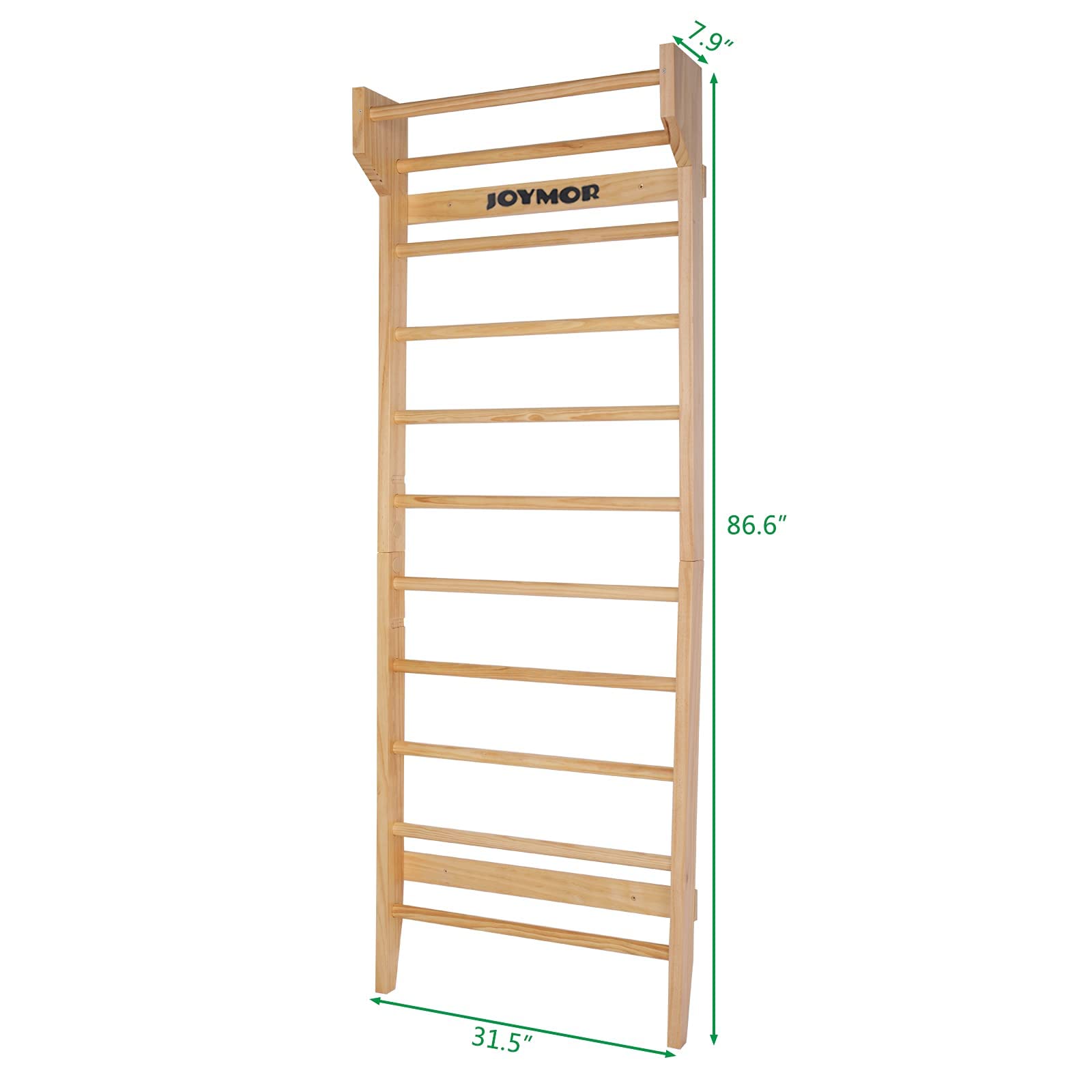 JOYMOR Fitness Swedish Ladder Physical Gymnastics Wood Stall Bar
