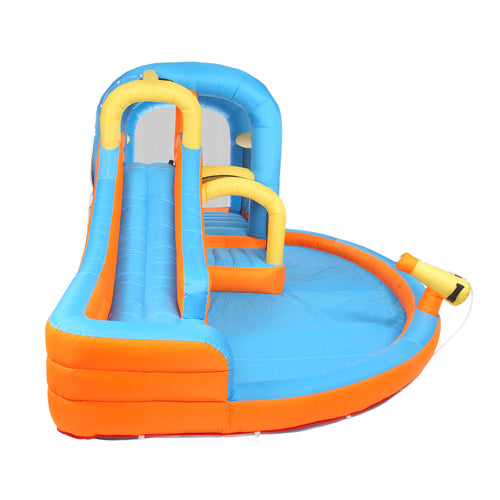 JOYMOR 5-in-1 Inflatable Water Slide Bounce House – Kids Backyard Summer Bouncers with Pool