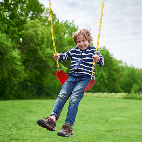 JOYMOR EVA One-Shape Kid Outdoor Swings Red/Pink/Blue
